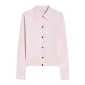 Max Mara Shirts, female, Pink, Size: XS Feminine Wool Cardigan