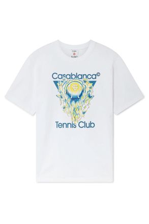Casablanca TENNIS CLUB T SHIRT Size: XXL, colour: WHITE
