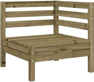 vidaXL Sof&aacute; De Esquina De Jard&iacute;n Madera De Pino Impregnada Vidaxl