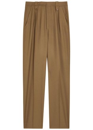 Maison Margiela Tailored Straight-leg Wool Trousers - Brown - 44 (UK12 / M)