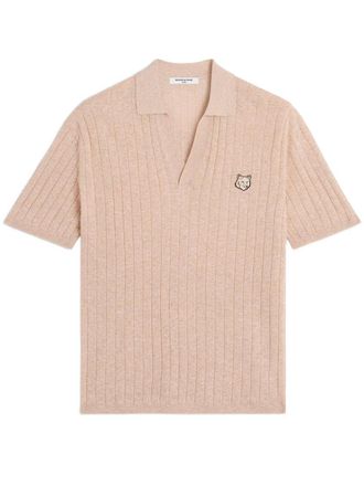 Maison Kitsun&eacute; Beige Shirt Collar Polos