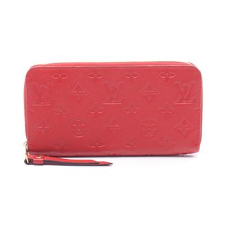 Louis Vuitton Red Color Sacrlet Monogram Empreinte Long Wallet (Bi-Fold) (Pre-Owned)