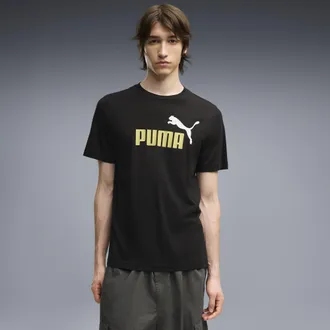 Puma T-shirt con logo bicolore Essentials N. 1 da uomo, Abbigliamento, Nero, XXL