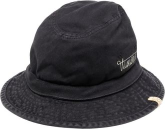 Visvim Cappello bucket con ricamo - Nero