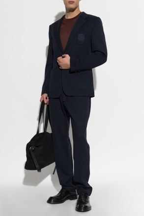 Dolce & Gabbana Single-vent Blazer, Mens, Navy Blue