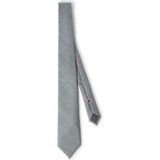 Brunello Cucinelli Virgin wool tie in Medium Grey at Nordstrom