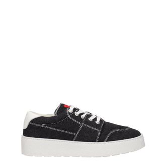 Ami Ami Sneakers Uomo Tessuto Nero/Bianco