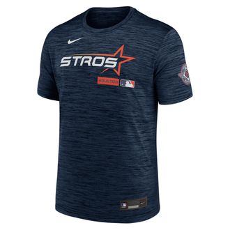 Nike Houston Astros City Connect Velocity Nike Mens Dri-FIT MLB T-Shirt in Blue | 02ER44BHUS-HR3