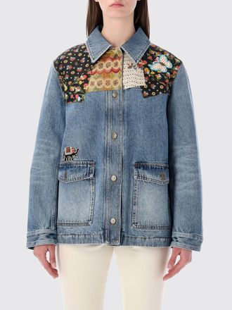 Valentino Giacca in denim Valentino con inserti patchwork