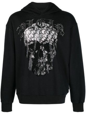 Philipp Plein Hoodie met print - Zwart