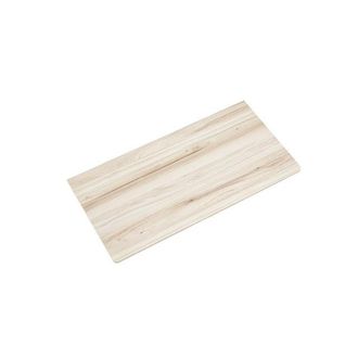 Saniclass Tops Topblad - 100x1.2x46cm - afgeronde hoeken - licht eiken