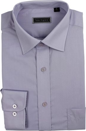 Peter England Mens Plain Shirt, Lavender, Size 16.5-Lavender-16.5