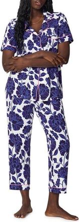Bedhead Pajamas Print Stretch Organic Cotton Jersey Crop Pajamas in Angelina Floral at Nordstrom, Size X-Small