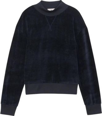 Ines De La Fressange Manon Pullover - Dames - Ronde hals truien - Blauw - S - Katoen - Truien & Vesten
