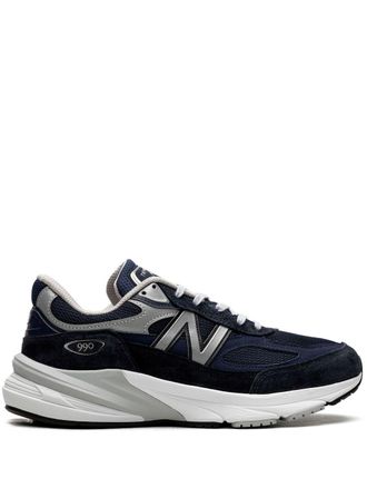 New Balance 990v6 Navy leather sneakers - Blue