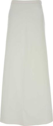 Max Mara White Jersey Vernice Skirt