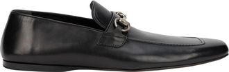 Gucci Loafer met paardenbit - Heren - Loafers - Zwart - 43 1/2 EU - Leer - Schoenen