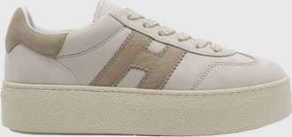 Hogan Sneakers Cool in nabuk con H a contrasto e suola platform