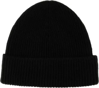 Burberry Womens Cuffia Cashmere Beanie Black