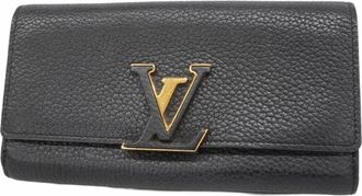 Louis Vuitton Noir Long Wallet (Bi-Fold) (Pre-Owned)