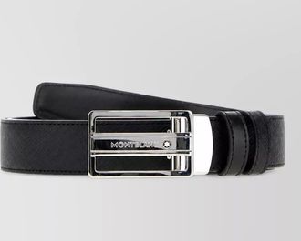 Montblanc leather reversible belt