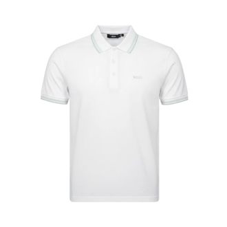 HUGO BOSS Hugo, Polo Shirts, male, White, Size: 2XL Regular Fit Polo