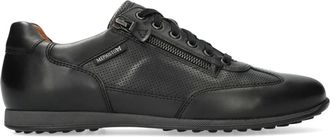 Mephisto Leon Herensneaker - Heren - Sneakers - Zwart - 39 EU - Leer - Schoenen