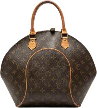 Louis Vuitton Pre-owned Ellipse Handtas - Dames - Vintage Handtas - Bruin - ONE Size - Leer - Vintage