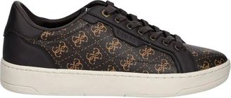 Guess Fmjvic Ele12 Sneakers - Heren - Schoenen - Bruin - Maat: 45 EU Leer