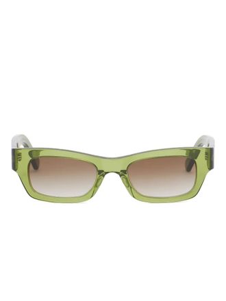 Marni Eyewear rectangular-frame sunglasses - women - Acetate/Nylon/Metal - One Size - Green