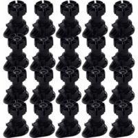 OEM 20 Patas Ajustables Para Muebles, Clips De Fijaci&oacute;n, Patas Para Muebles De Cocina, Patas Para Mesas, Con Tapas De Base, Aptas Para Todo Tipo De Mueble