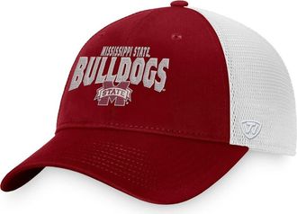 Top of the World Mens Top of the World Maroon/White Mississippi State Bulldogs Breakout Trucker Snapback Hat at Nordstrom