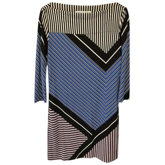 Diane Von Fürstenberg Diane von Furstenburg Ruri Multi-Stripe Shift Dress Size S