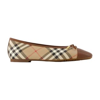 Burberry Schoenen, Dames, Veelkleurig, 40 EU, Katoen, Highgate Ballerinas