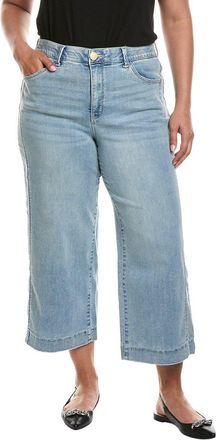 Wit & Wisdom Wit & Wisdom Light Blue Artisanal Skyrise Crop Double Side Seam Wide Leg Jean