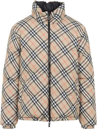 Burberry Sand Beige Snowdon Downjacket-Uomo