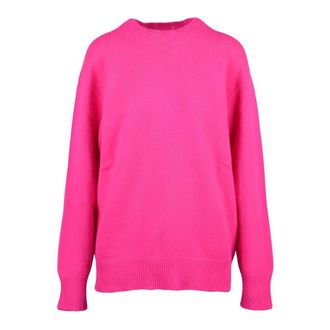 Amaranto Maglia Over Girocollo - Dames - Ronde hals truien - Roze - M - Wol - Truien & Vesten