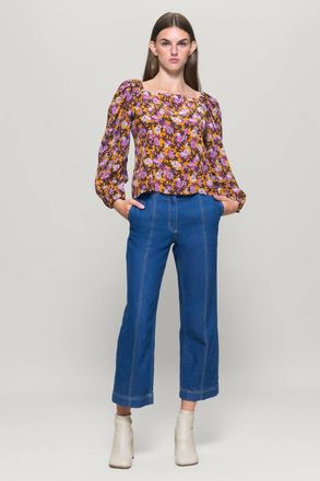 Baum Und Pferdgarten Printed Statement Top In Multicolor