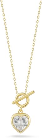 Glaze Jewelry Sterling Silver Toggle Heart Necklace