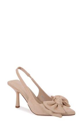 Berness Christie Bow Slingback Pump in Beige at Nordstrom Rack, Size 6.5
