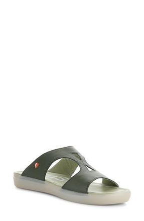 Softinos Inbe Slide Sandal in Olive Smooth Leather at Nordstrom Rack, Size 10-10.5Us / 41Eu