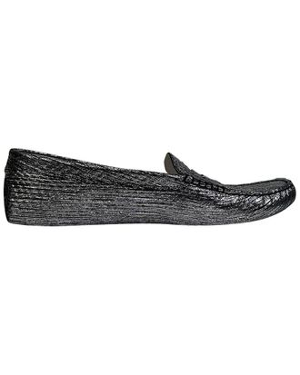 Tod's Tods Womens Leather Metallic-Accent Loafer (Authentic Pre-Loved)