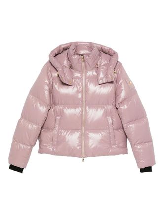 Moose Knuckles hooded puffer jacket - women - Down/Feather/Nylon/AE - S - Pink