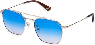 Police Splr 72 0300 Zonnebrillen - Heren - Zonnebrillen - Geel - 56 MM - Accessoires