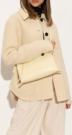 Jil Sander Empire Small Shoulder Bag, Womens, Yellow