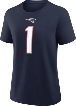 Nike A.J. Brown New England Patriots Nike Womens NFL T-Shirt in Blue | 01K941S8KF-34T