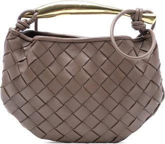 Bottega Veneta Borsa a tracolla Intrecciato Sardine Baby in pelle di agnello 2012-2025 - Marrone
