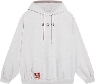 Li-Ning BadFive Changan Boy Graphic Hoodie Light Grey AWDSI45-1