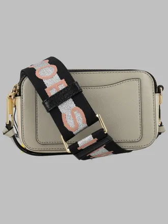 Marc Jacobs Womens Leather Shoulder Bag The Snapshot Dove Split Cow