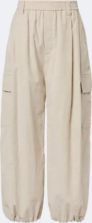 Brunello Cucinelli Monili cotton-blend corduroy wide-leg pants